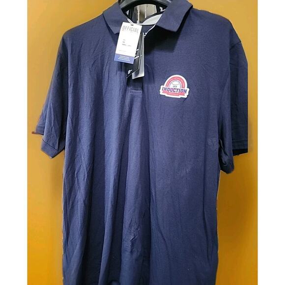 Under Armor MLB HOF Induction Mens Blue Polo NWT 2xl Hall Of Fame Ceremony - Picture 1 of 7